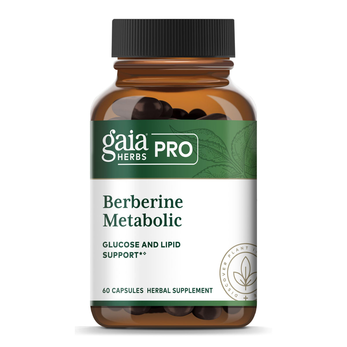 Gaia Herbs PRO Berberine Metabolic Supplement - 60 Capsules