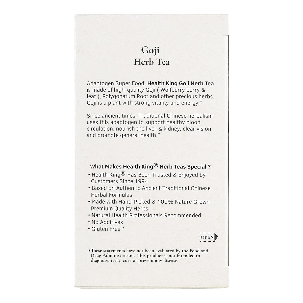 Health King Goji Medicinal Tea - 20 Teabags - image 5