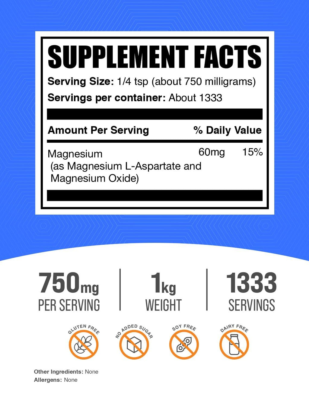 BulkSupplements.com Magnesium L-Aspartate Powder