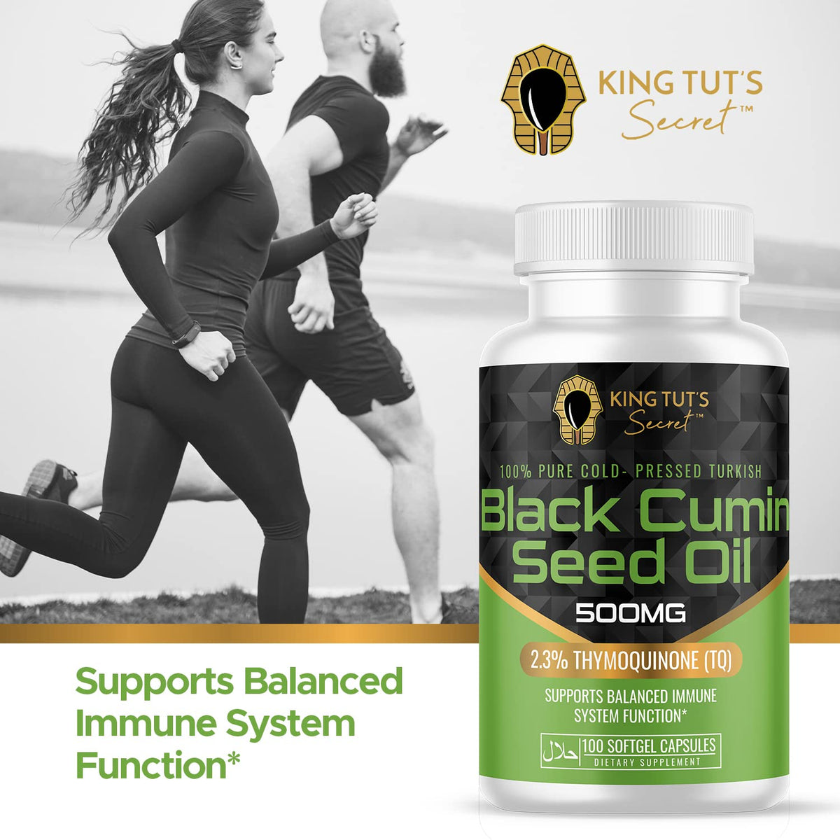 KING TUT'S SECRET Black Seed Capsules 500 mg - 100 Softgels - image 8