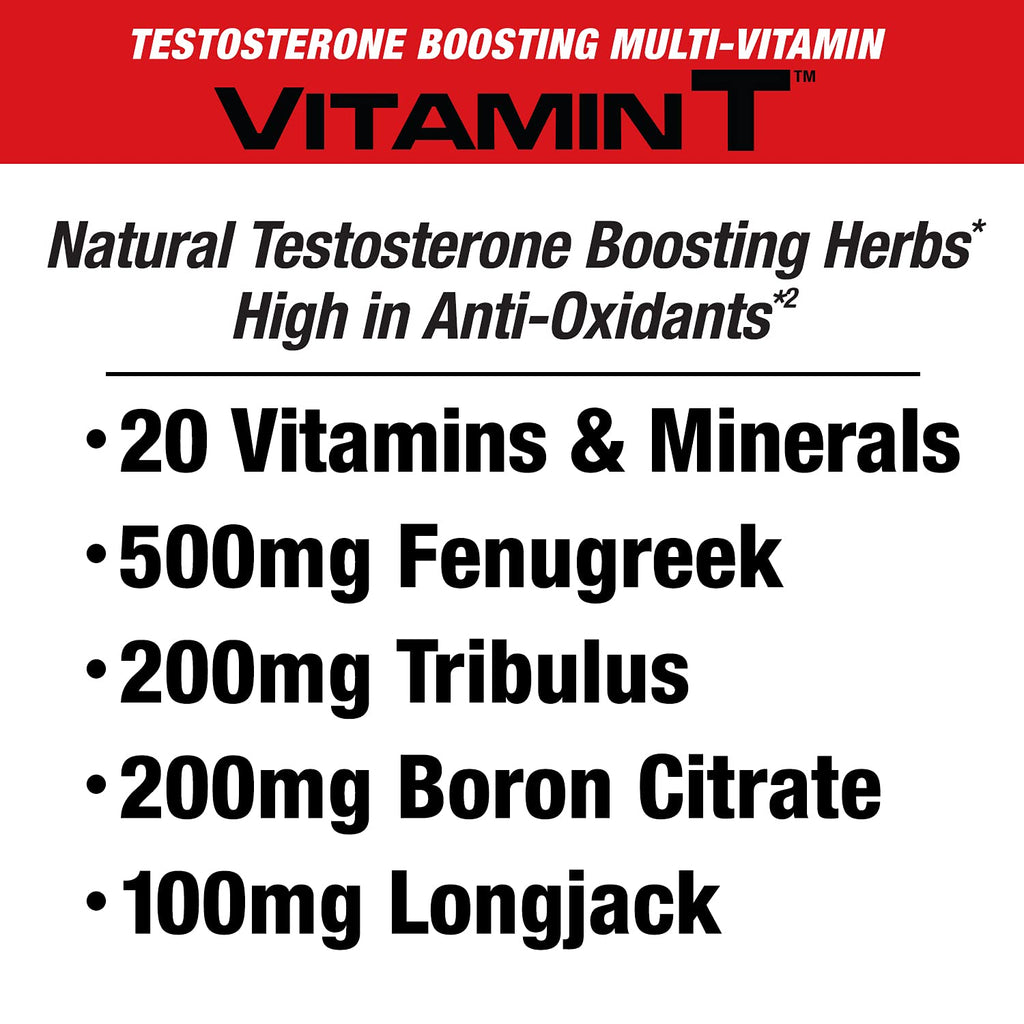 MuscleMeds Vitamin T Daily Complete Multivitamin for Men - 90 Capsules - image 4
