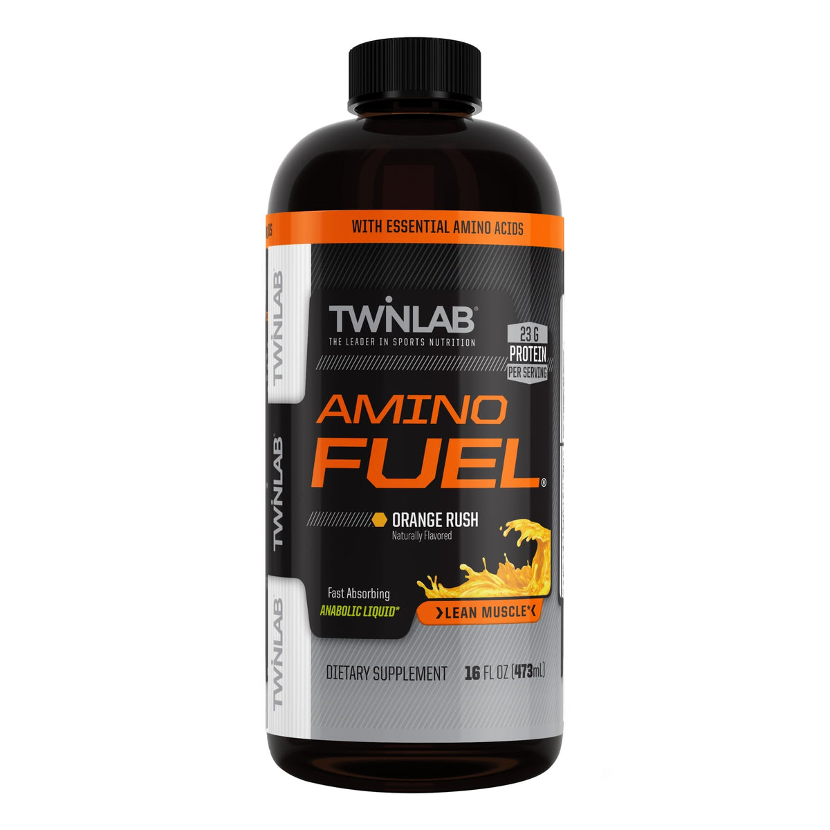 Twinlab Amino Fuel, Energy Drink and Supplement, 32 fl oz, Orange Rush