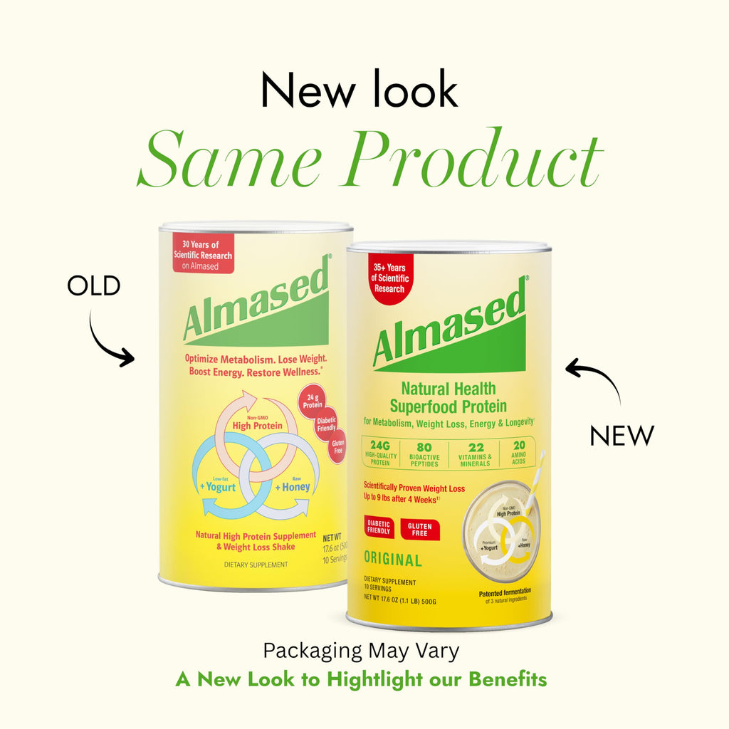 Almased Vanilla Meal Replacement Shake - Low-Glycemic High Plant Base