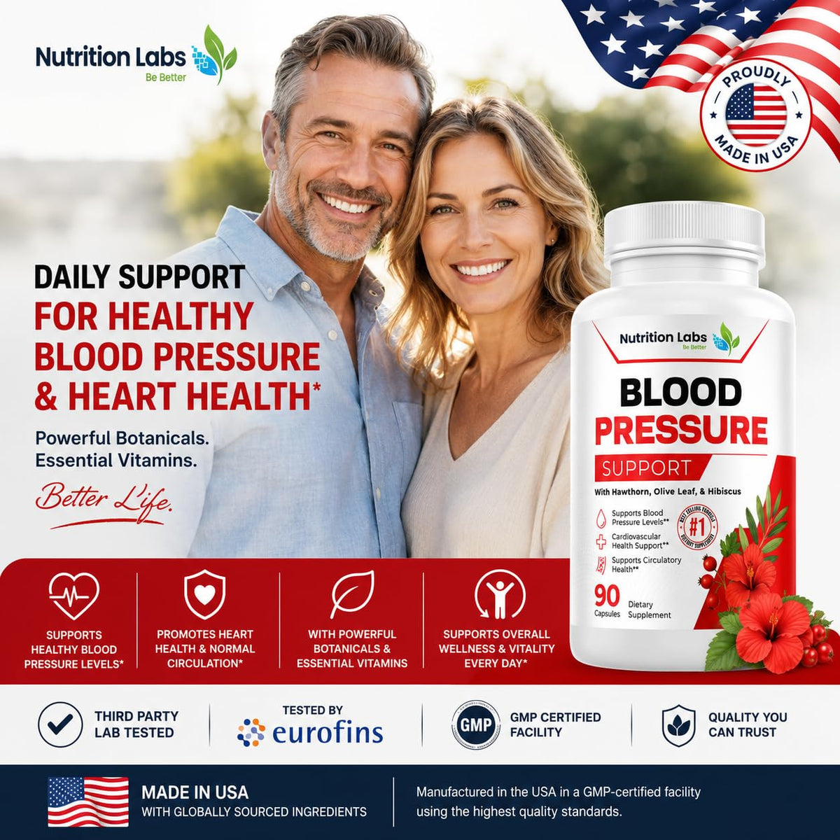 NUTRITION LABS BE BETTER 13-in-1 Heart Health Supplement - 90 Capsules - image 5