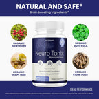 IDEAL PERFORMANCE Neurotonix Memory Supplement for Focus - 180 Capsules - image 6