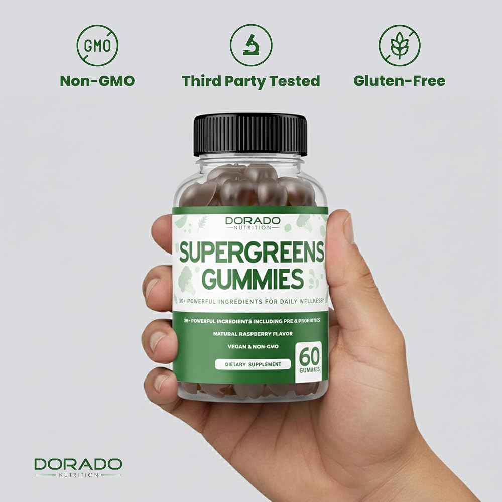 DORADO NUTRITION Supergreens Gummies Immunity Support - 60 Count - image 7
