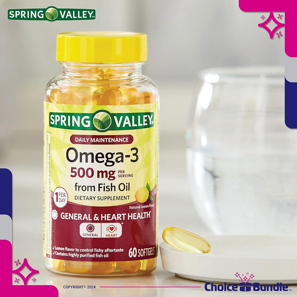 Choice Bundle Spring Valley Fish Oil Omega 3 Fatty Acid Supplement