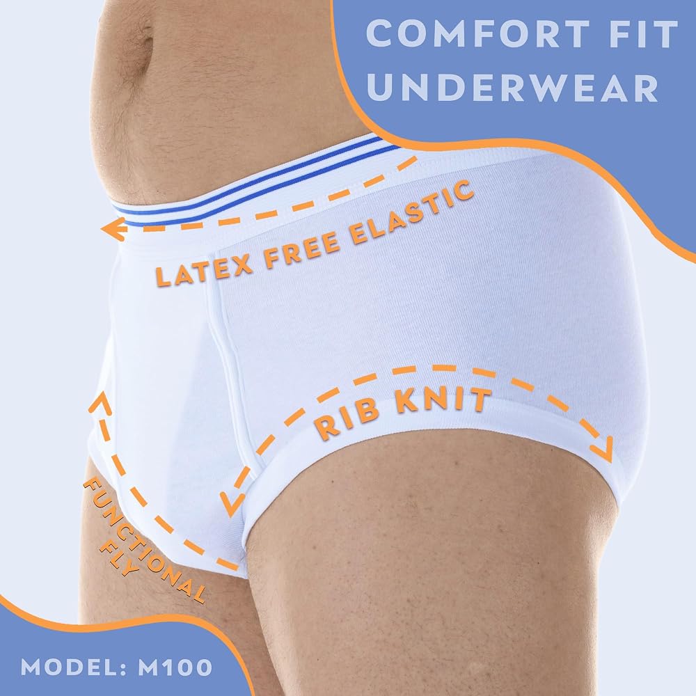 Wearever Men's Incontinence Briefs Reusable - 3XL - image 5