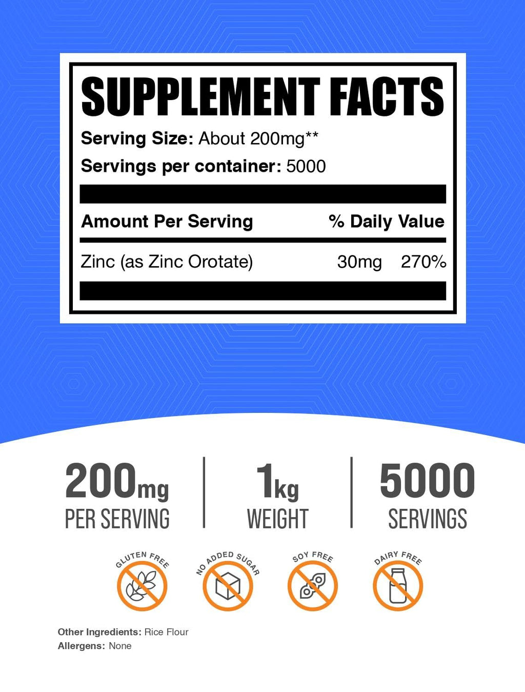 BulkSupplements.com Zinc Orotate Powder