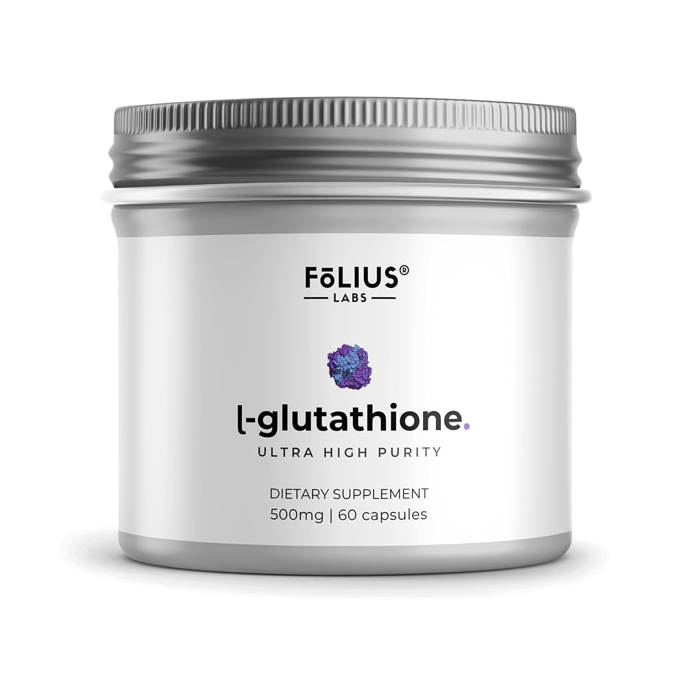 FOLIUS LABS Ultra High Strength L-Glutathione 98% Supplement