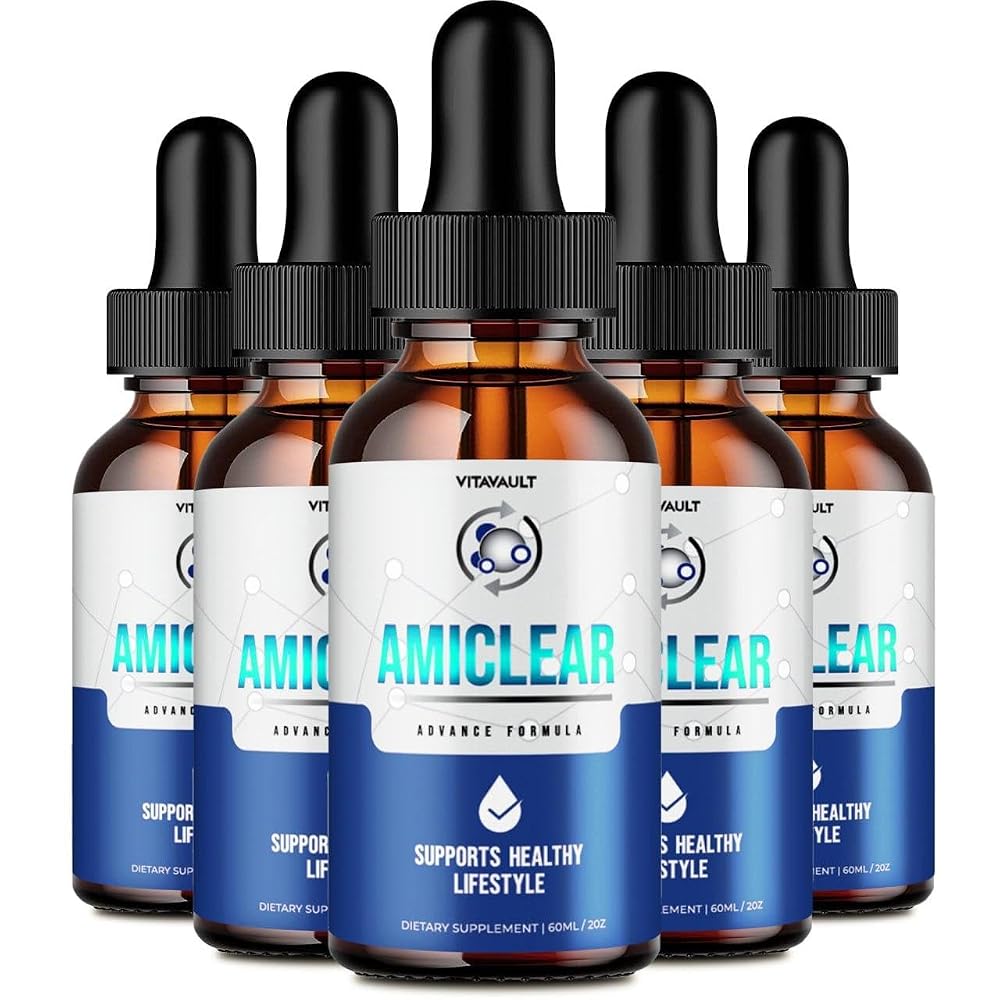 Vitavault Amiclear Blood Support Supplement Drops - 5 Pack