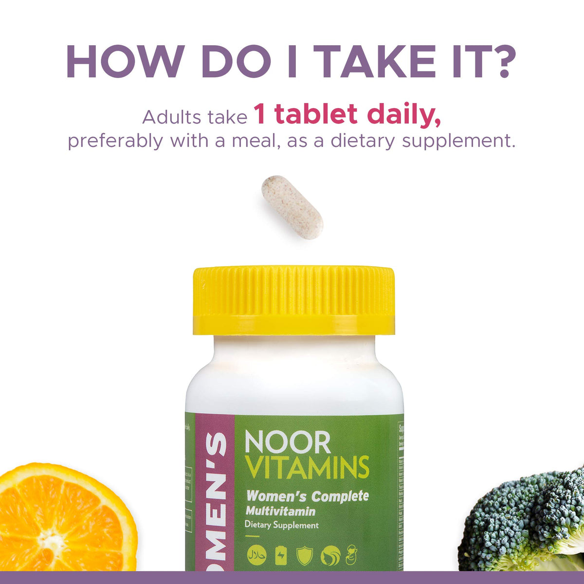 Noor Vitamins Women's Multivitamin & Mineral Once Daily - 60 Capsules - image 5