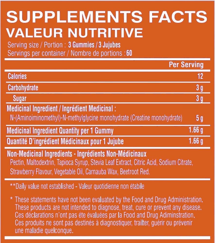 Limitless Pharma Pure Creatine Gummy Candy 5g - 180 Gummies - image 3