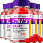 Indelo Fast Ripped ACV Gummies with Vitamin B12 - 300 Gummies