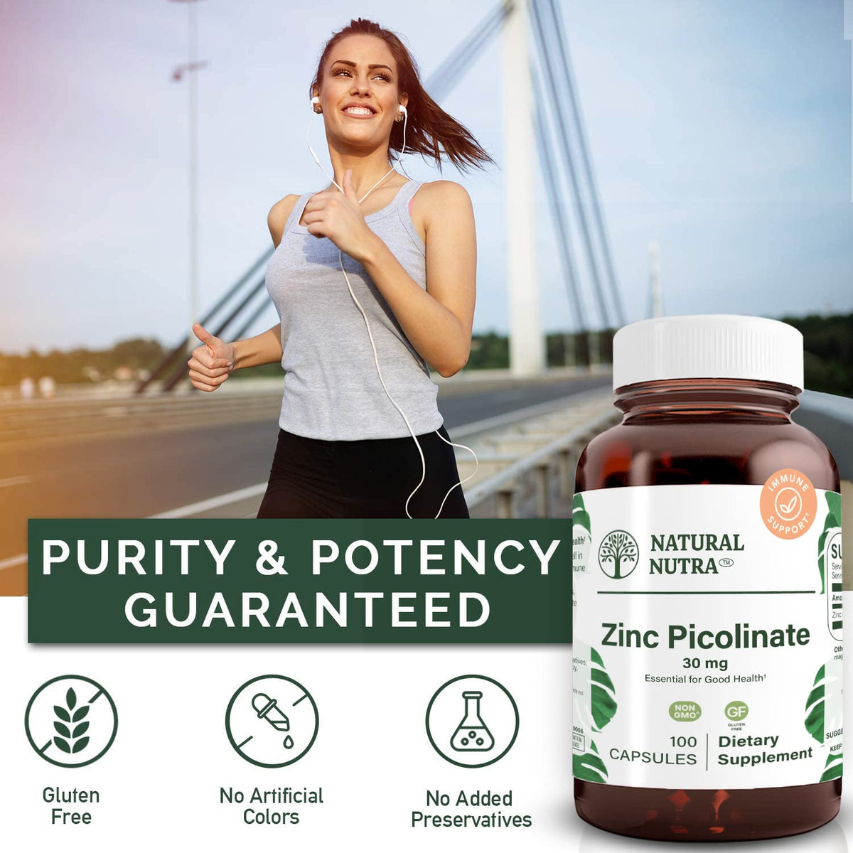 Natural Nutra Zinc Picolinate 30 mg, Supplement Parent