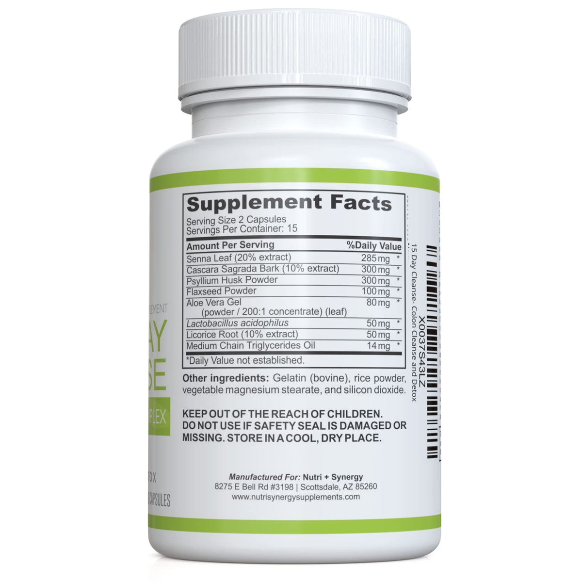 Nutri + Synergy 15 Day Colon Cleanse Advanced Herbal Complex - 30 Capsules - image 2