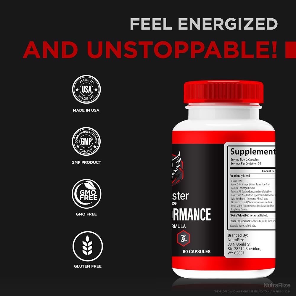 NutraRize BioBooster for Men Energy & Performance - 120 Capsules - image 7
