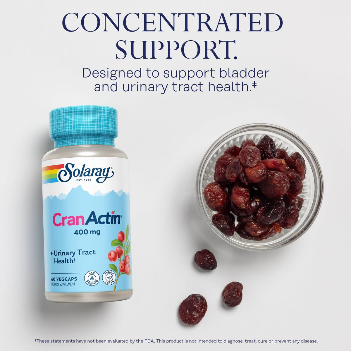 SOLARAY CranActin Cranberry Extract 400 mg
