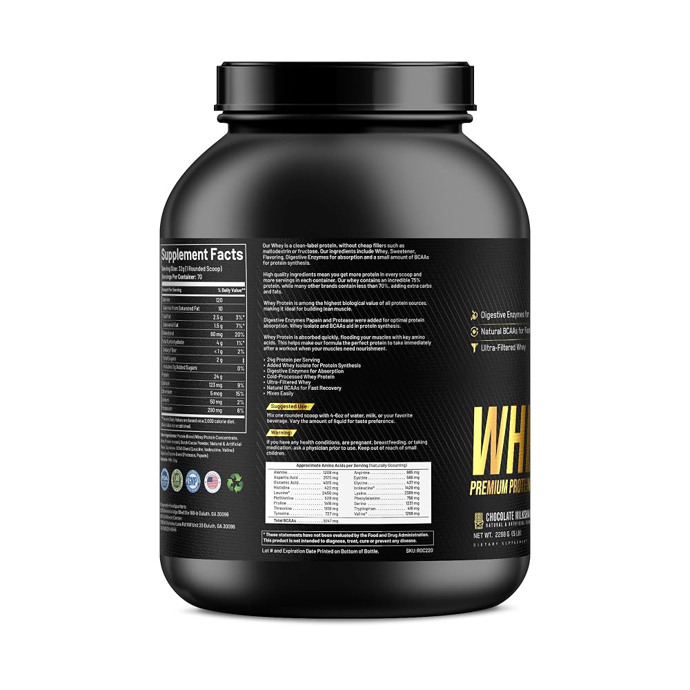 TRIUMPH VITAMIN Whey Protein Chocolate - 5 lb - image 3