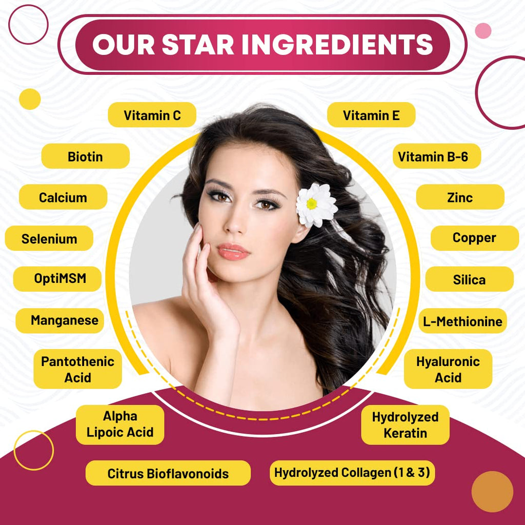 Simply Potent Hair Skin and Nails Vitamins with Biotin 5000mcg - 60 Tablets - image 7
