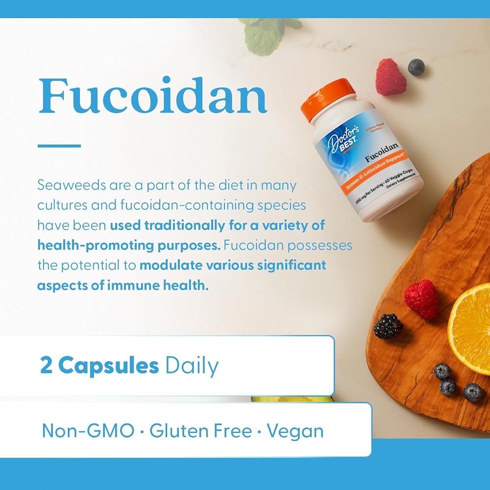 Doctor's Best Fucoidan Supplement for Immune Support - 60 Vegetarian Capsules - image 5