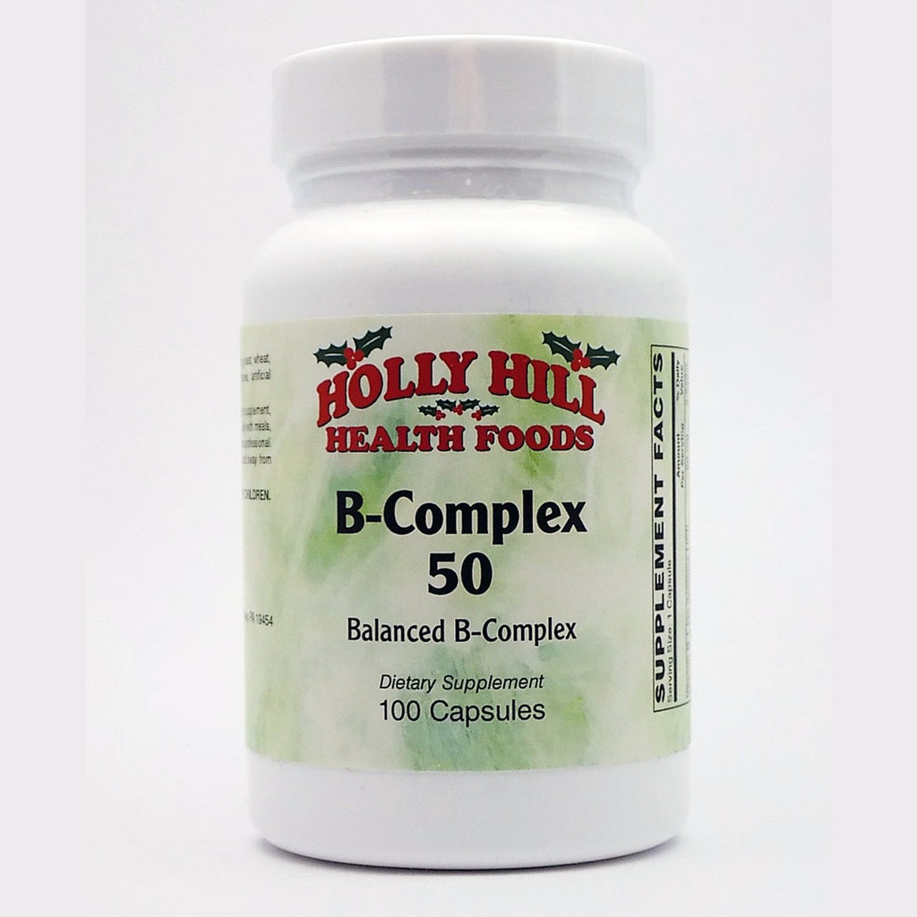Holly Hill Health Foods B Complex 50 - 100 Capsules