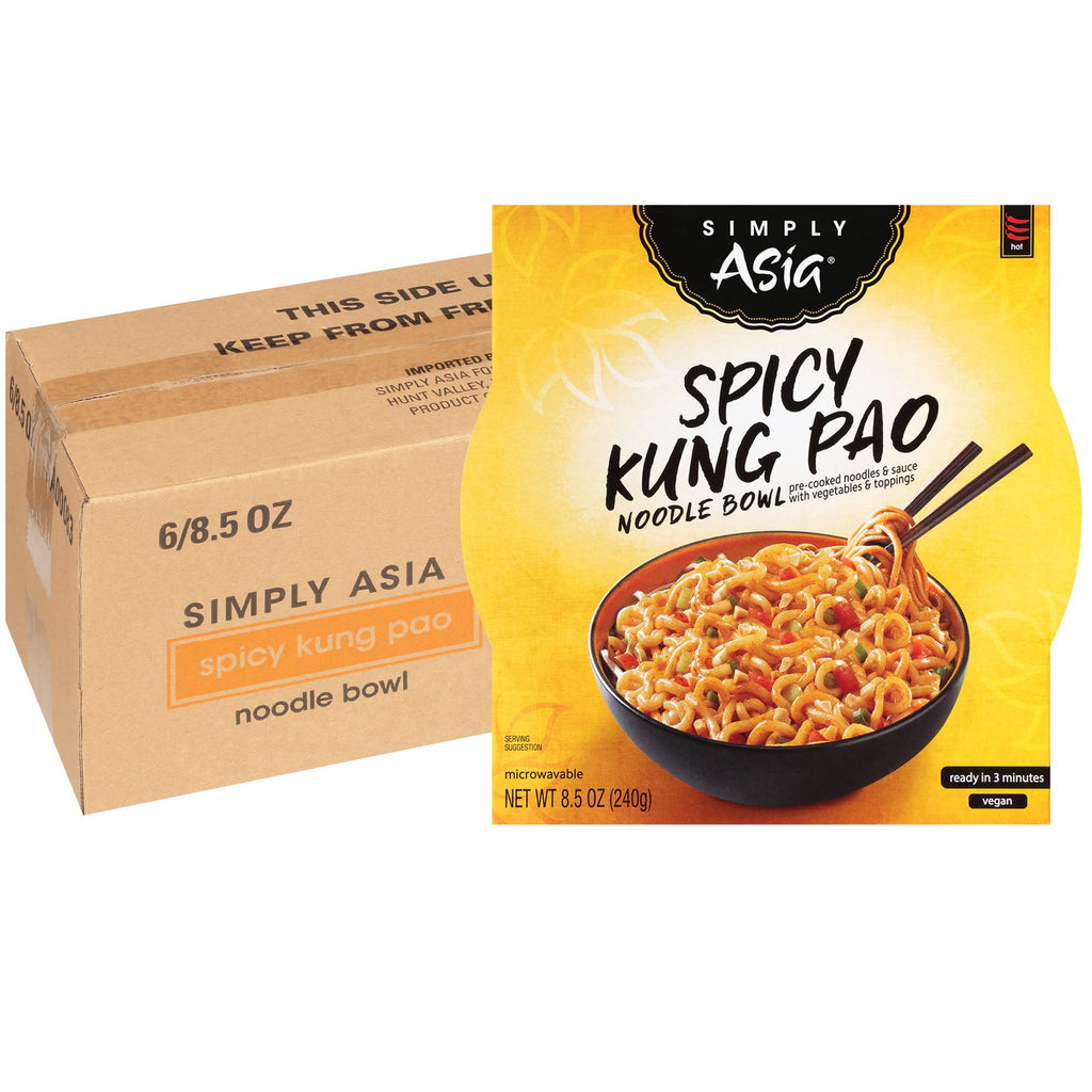 Simply Asia Spicy Kung Pao Noodle Bowl - Pack of 6