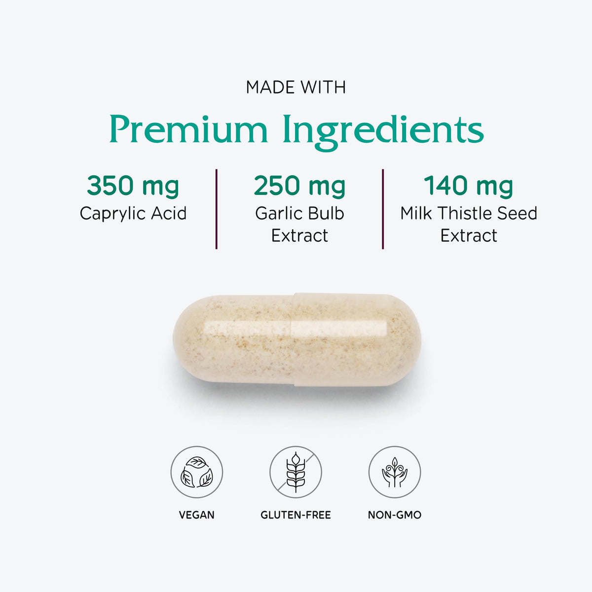 Vitanica CandidaStat, Detox Support with Caprylic Acid, Vegan