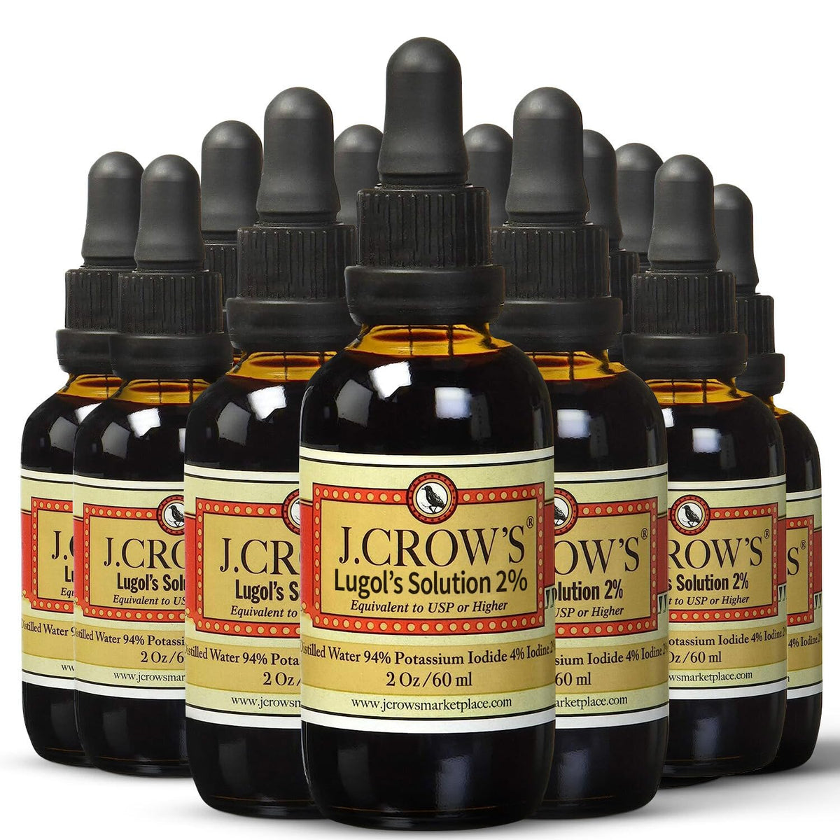 J. CROW'S J.CROW'S® Lugol's Solution of Iodine 2% 2 oz