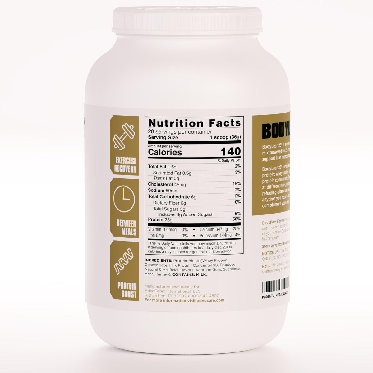 AdvoCare BodyLean25 Whey Protein Isolate Powder Vanilla - 36.5 oz - image 2