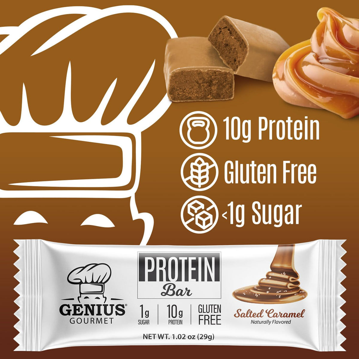 Genius Gourmet Gluten Free Keto Protein Bar