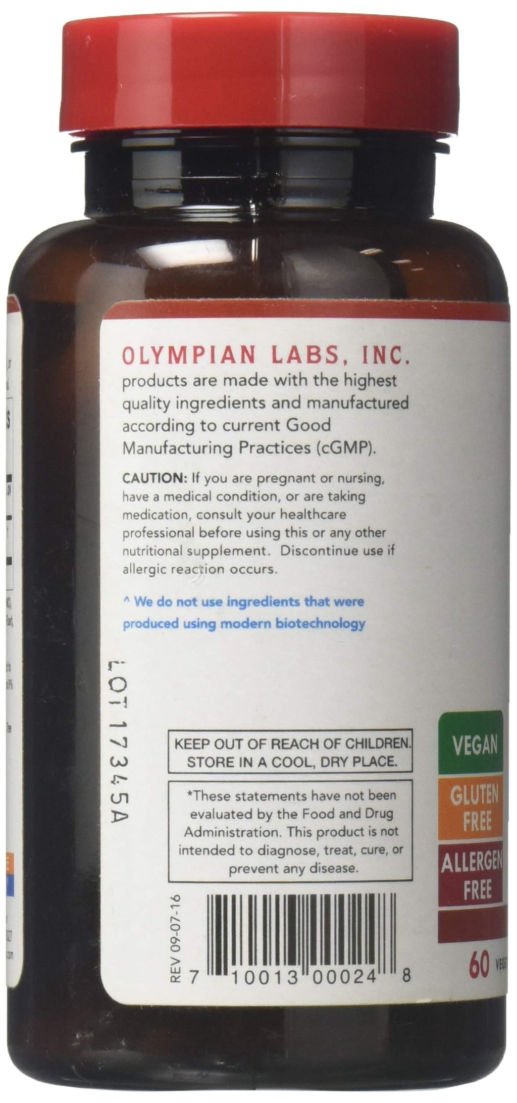 Olympian Labs Ginkgo Biloba Extract 60mg - 60 Vegetarian Capsules - image 2