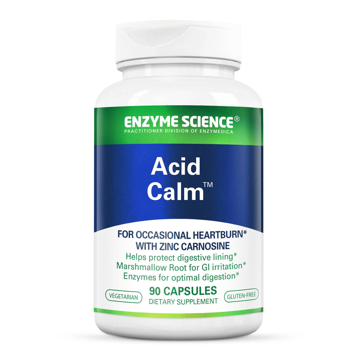 Enzyme Science Acid Calm Digestive Enzyme Supplement - 90 Capsules