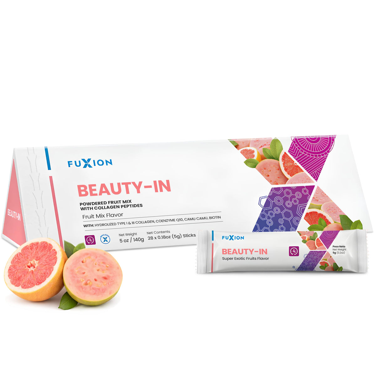 FuXion Beauty In Collagen Beauty Drink Guava - 28 Sticks