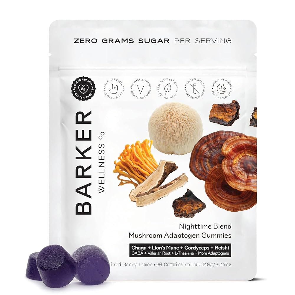 Barker Wellness Adaptogen Mushroom Gummies