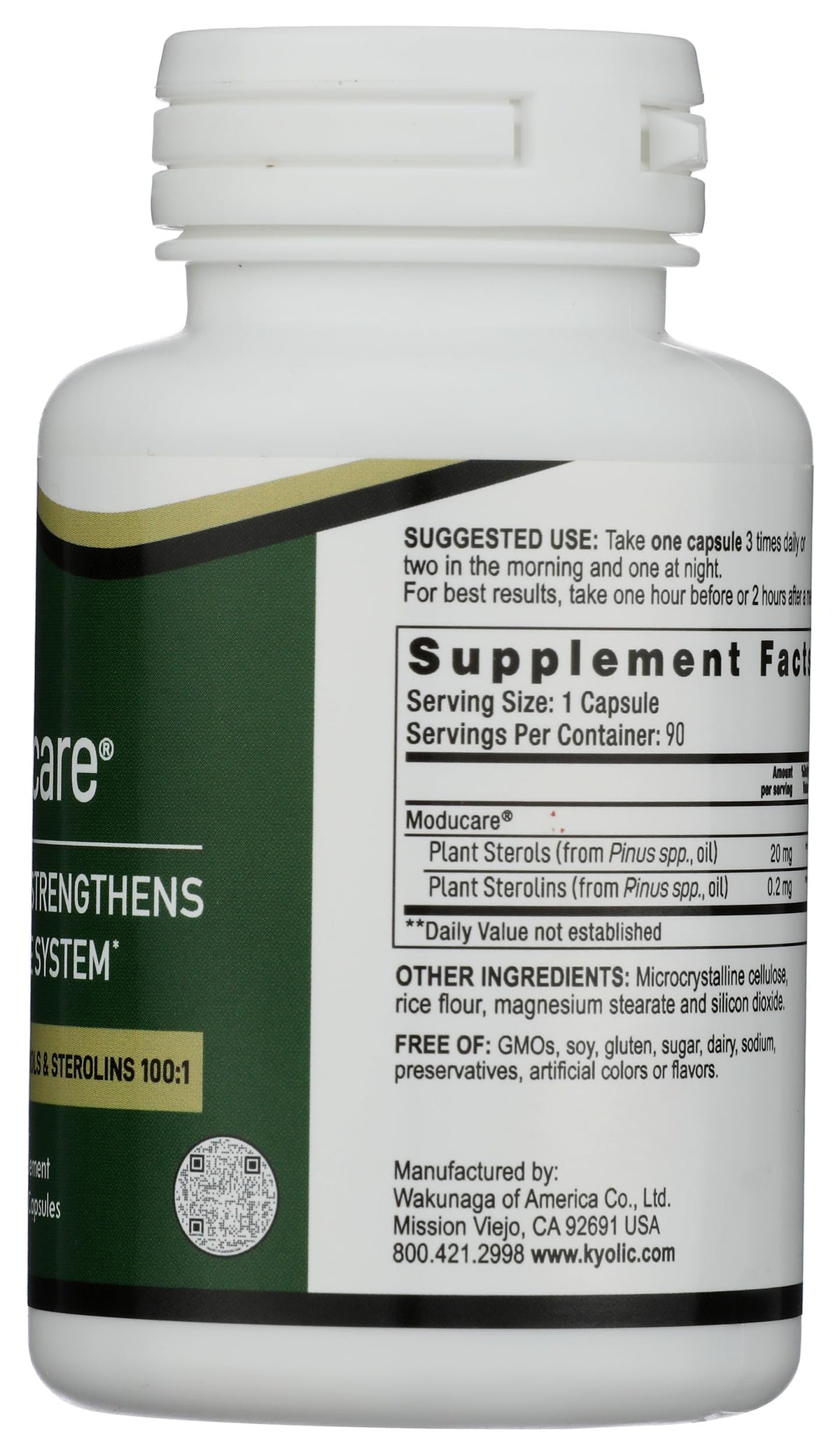 Kyolic Moducare Plant Sterols Immune Support - 90 Capsules - image 5