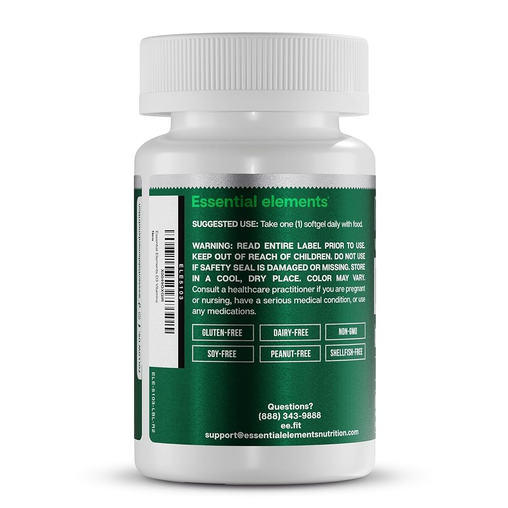 Essential Elements Vitamin D3 5000 IU Softgels - 90 Count - image 7