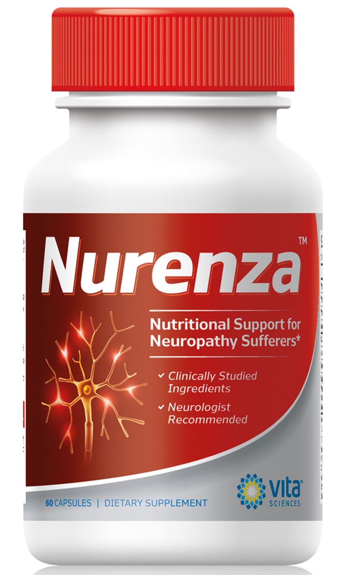 Vita Sciences Nurenza Neuropathy Supplement for Nerve Health - 60 Softgels