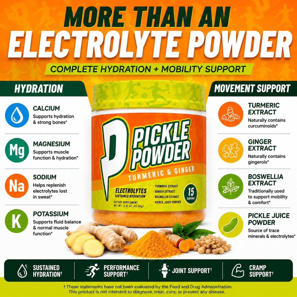 Divine Health Pickle Powder Lemon Zest Joint Support - 30 Scoops - image 5