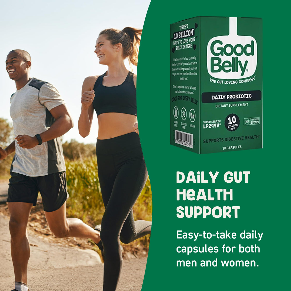 GoodBelly Probiotic Capsules for Digestive Health - 30 Capsules - image 5