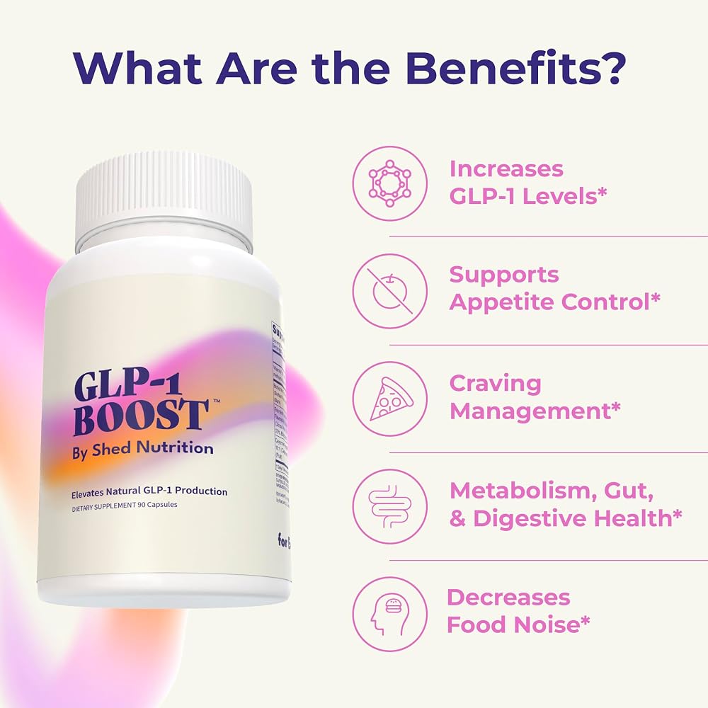 Shed Nutrition GLP-1 Boost Appetite Control - 90 Capsules - image 2
