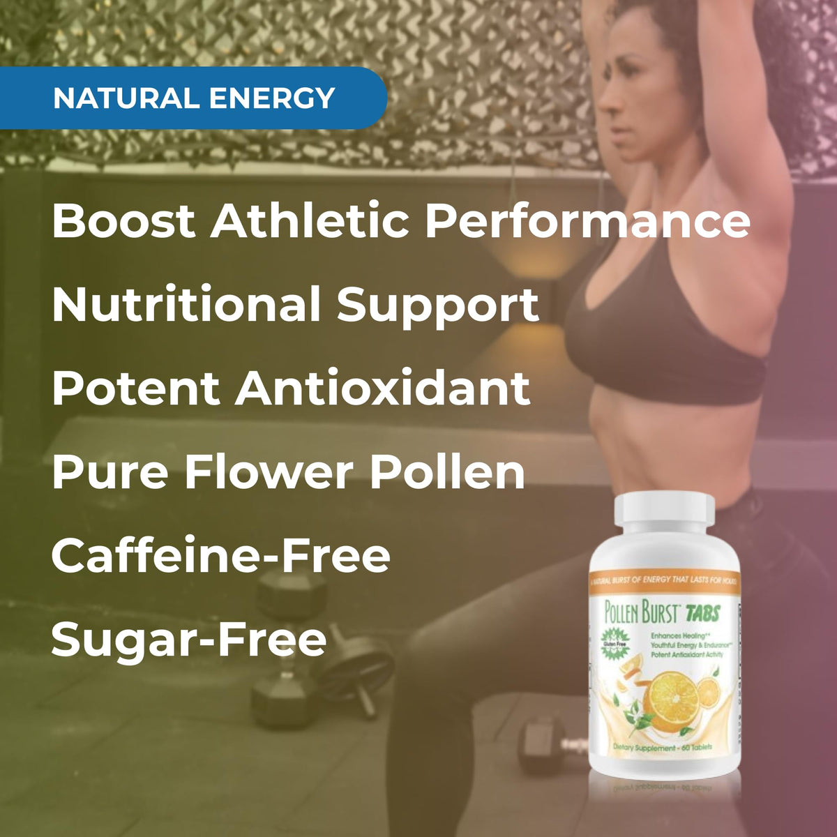Youngevity Pollen Burst Tabs Energy & Endurance - 60 Tablets - image 4