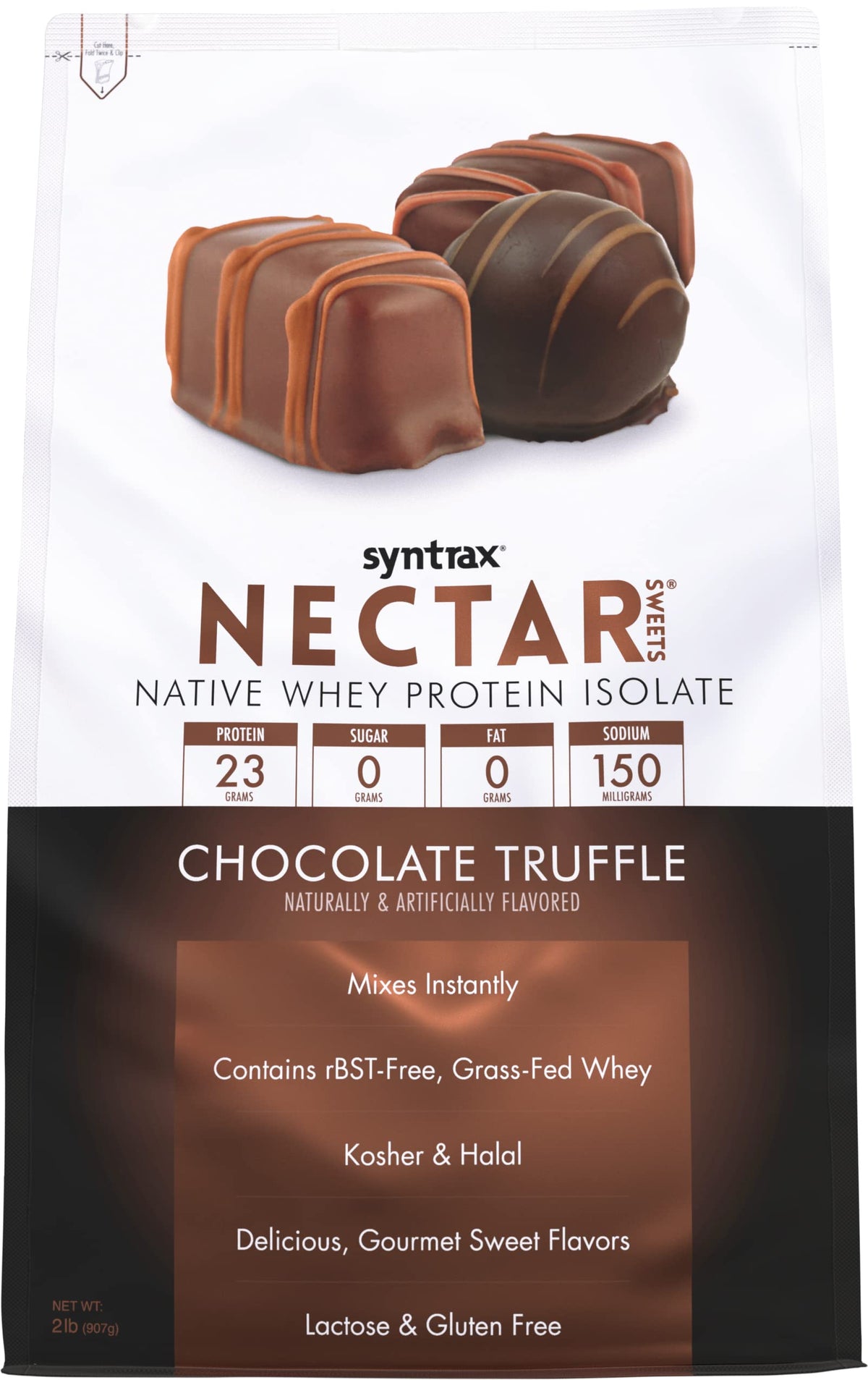 Syntrax Nectar Sweets Chocolate Truffle Whey Protein Powder - 2 Pounds - image 2