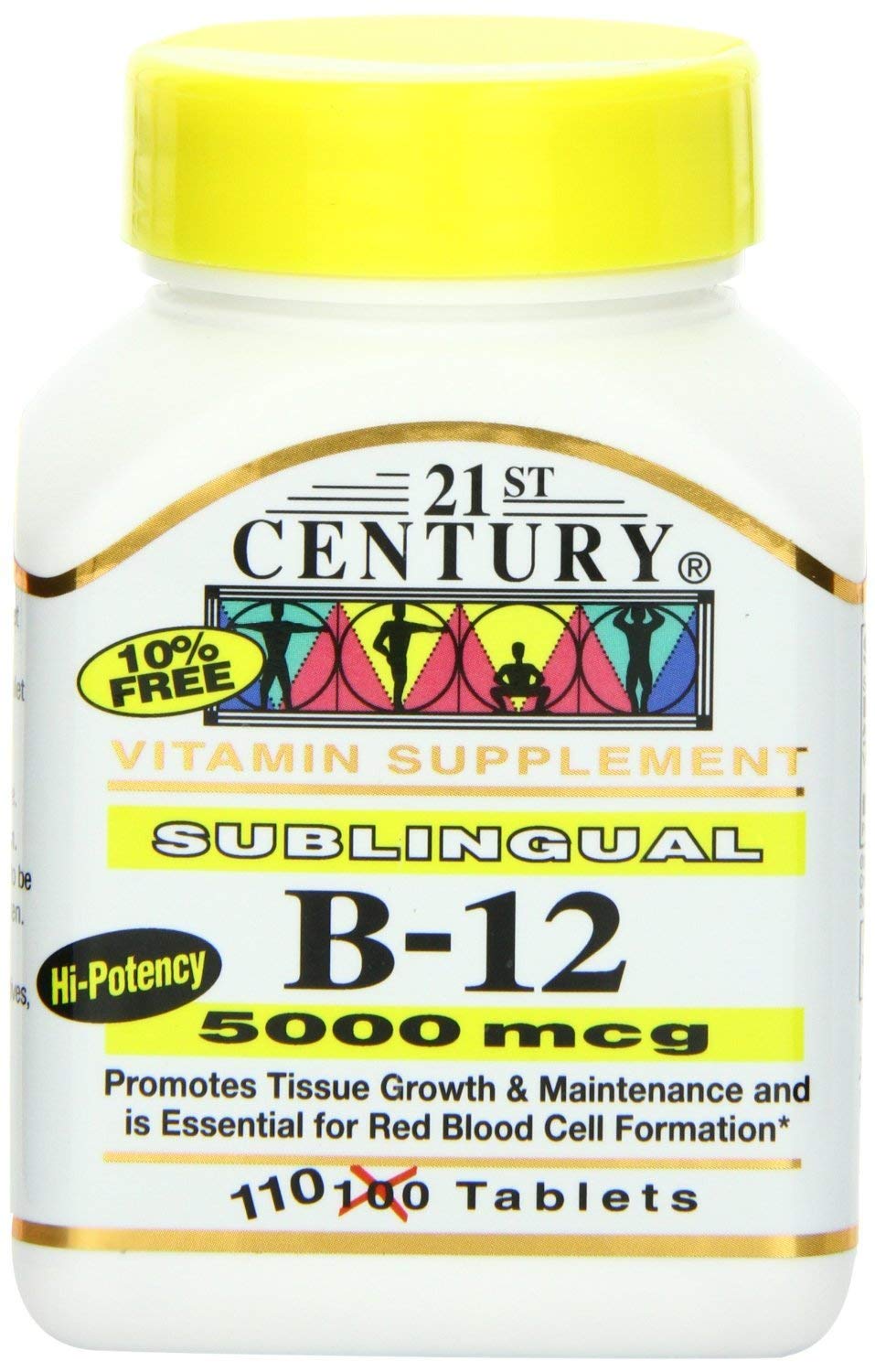 FADSOON 21st Century B-12 5000 mcg Sublingual Tablets - 220 Count