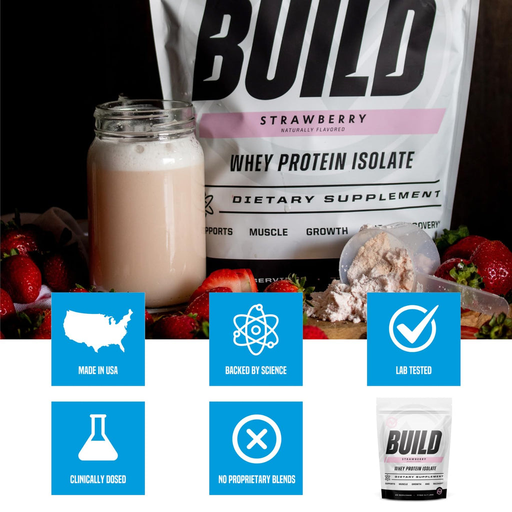 Outwork Nutrition Build Whey Protein Isolate Powder - Low Lactose