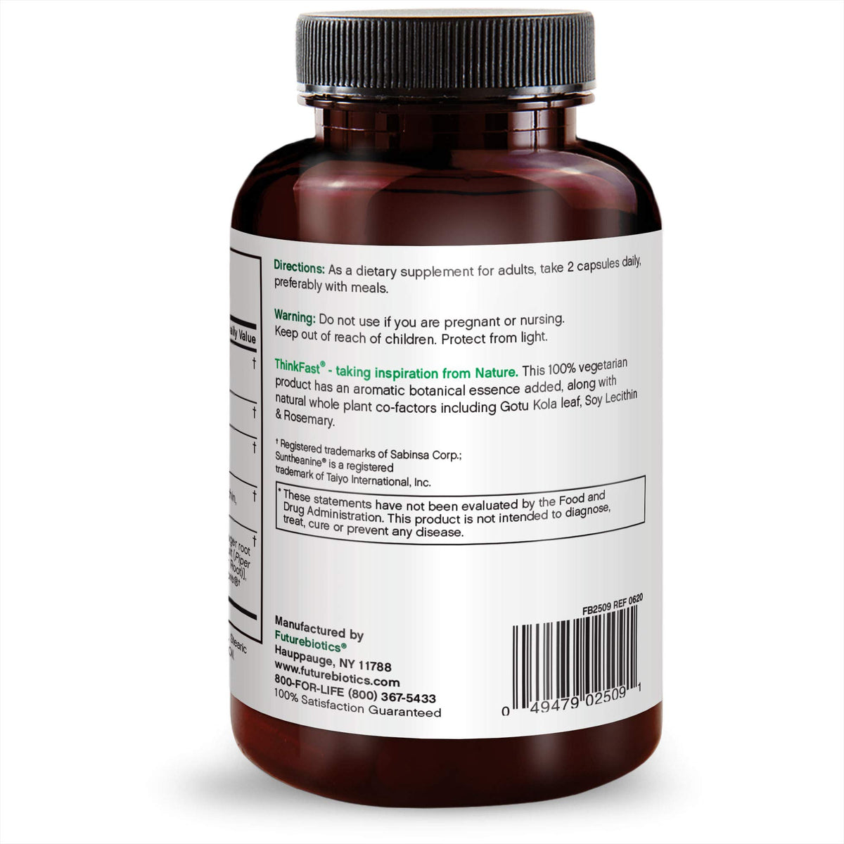 Futurebiotics ThinkFast Brain Performance and Memory - 60 Vegetarian Capsules - image 6