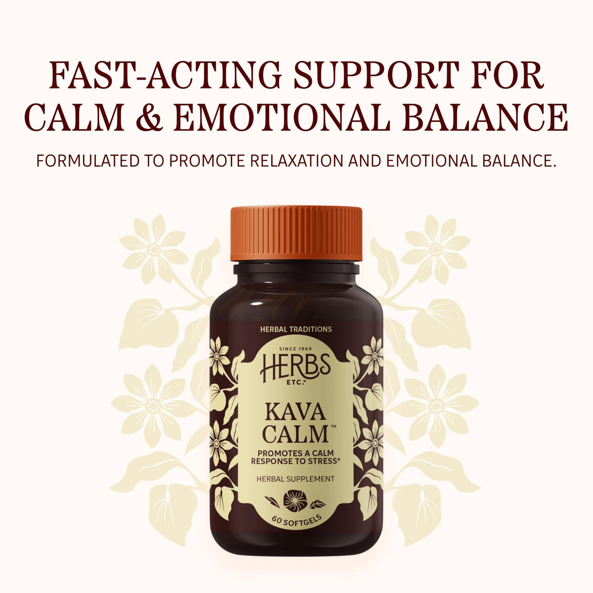 Herbs Etc. Kava Calm Softgels Organic - 60 Softgels - image 3