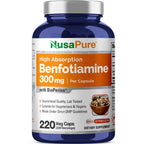 NusaPure Benfotiamine 300mg Vegetarian Capsules - 220 Servings