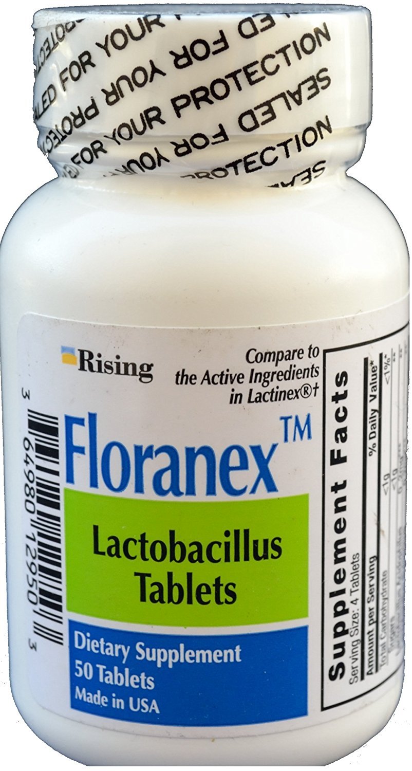 Rising Floranex Probiotic Colon Health - 50 Tablets