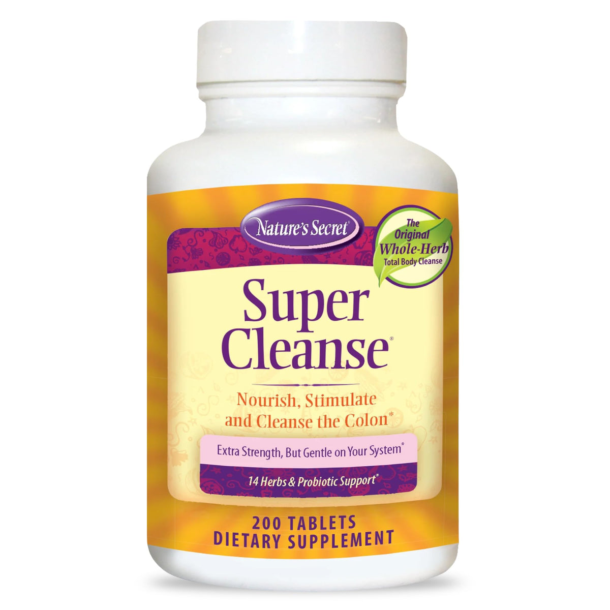 Nature's Secret Super Cleanse Herbal Colon Cleanse - 200 Tablets